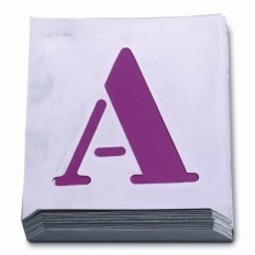 Abecedario Pintar 050 Mm Chapa Aluminio Nusac