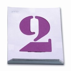 Numeracion Pintura 030 Mm Chapa Aluminio Nusac