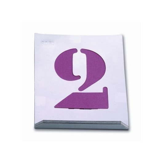 Numeracion Pintura 030 Mm Chapa Aluminio Nusac