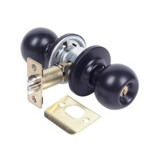 Pomo Puerta 70Mm 3900U0Negro Negro Entrada Bola Tesa