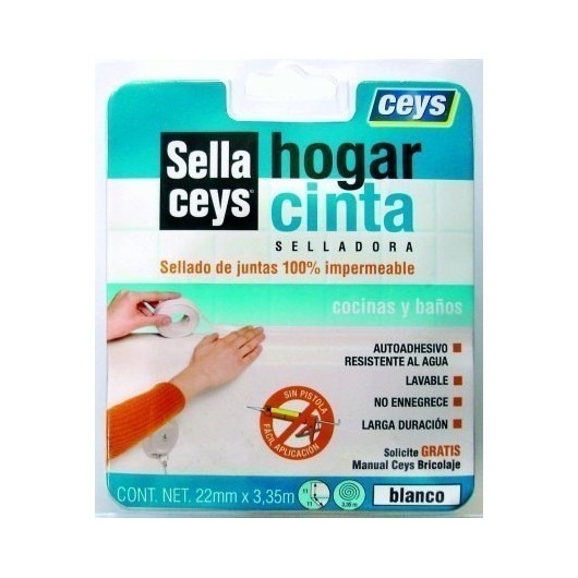 Cinta Hogar Selladora 3,35Mtx22 Mm Ceys