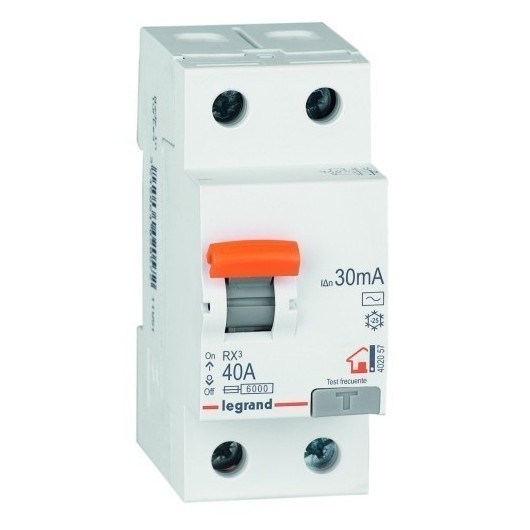 Diferencial Electricidad 40 Amp 2 Polos Legrand 606094402057