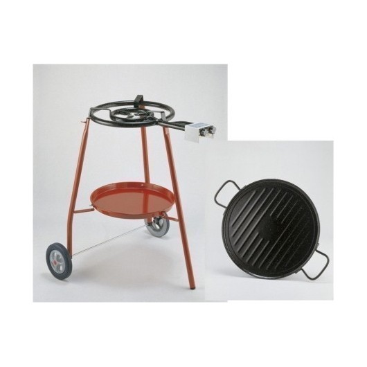 Paellero Gas Butano 2 Fuegos 40Cm +Grill H. M400 