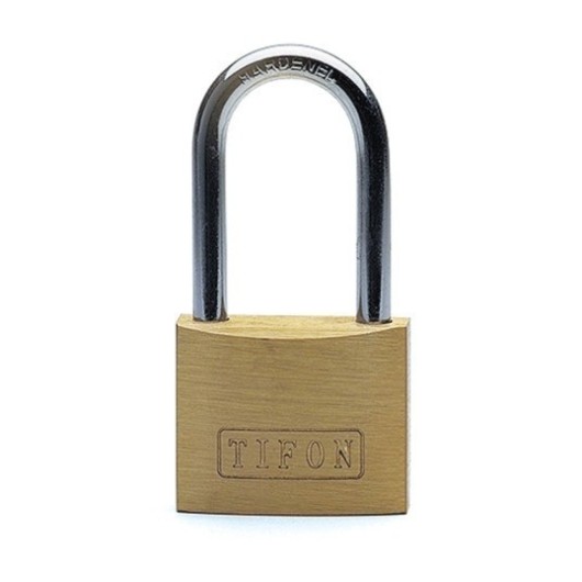 Candado Seguridad  50Mm Arco Largo Llaves Iguales 501 Tifon Laton Ifam