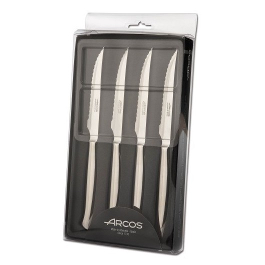 Cuchillo Cocina Chuletero 110Mm Mango Inox Inox Arcos 378400 4 Pz